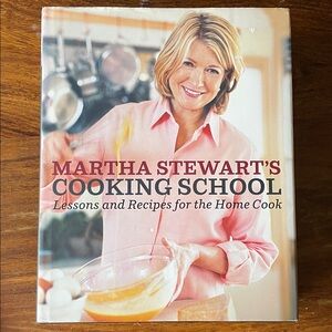 1st Edition & 1st Printing MARTHA STEWART Cooking School Cookbook Hardcover